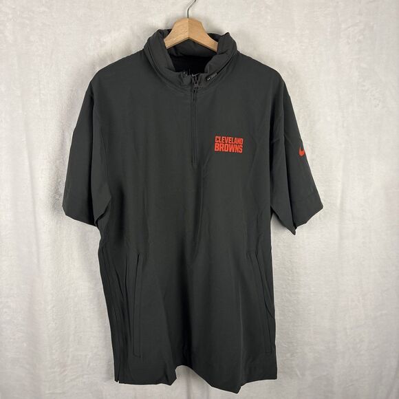 Nike Cleveland Browns On Field Team Issue Jacket Short Sleeve FQ9433-060 Large - Picture 1 of 8